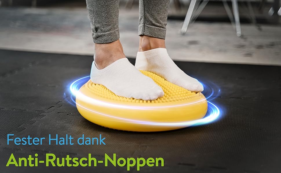 Кішн Balance ZenOne Sports® для координації та тренування спини. Ортопедичний, повітряний, з насосом та інструкцією. Ідеально для фітнесу та реабілітації