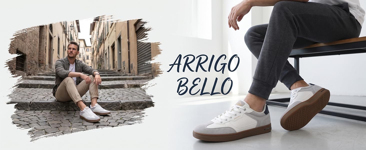 Чоловічі кросівки Arrigo Bello для бігу та прогулянок, легке спортивне взуття для бізнесу та відпочинку, сіро-білі, розмір 45 EU