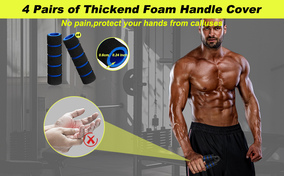 Набір для тренування рук та пальців (4 шт.), алюмінієвий підлокітний тренажер, тренажер сили хвата, тренажер м'язів рук для зміцнення хвата, нарощування м'язів та реабілітації рук (50/100/150/200 LBS)