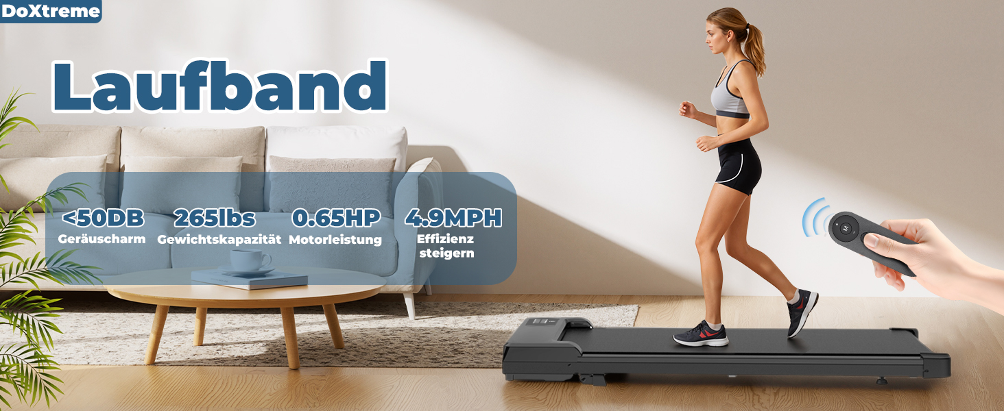 Бігова доріжка Walking Pad для дому: складана, тиха, до 120 кг, 1-8 км/год, кут нахилу 6°, для офісу та фітнесу
