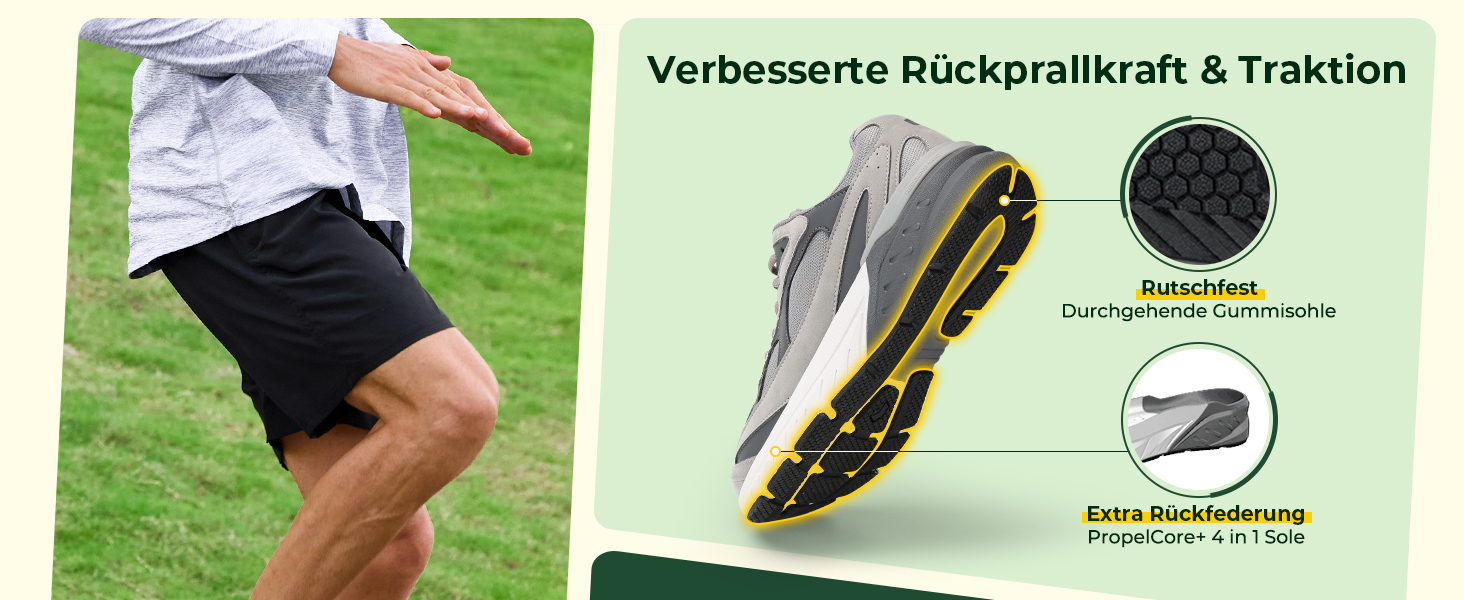 Чоловічі кросівки для бігу FitVille з широкою колодкою, чорно-сірі. Зручні, дихаючі, з неслизькою підошвою. Ідеальні для ходьби, фітнесу та джогінгу. Розмір 42.5 EU.