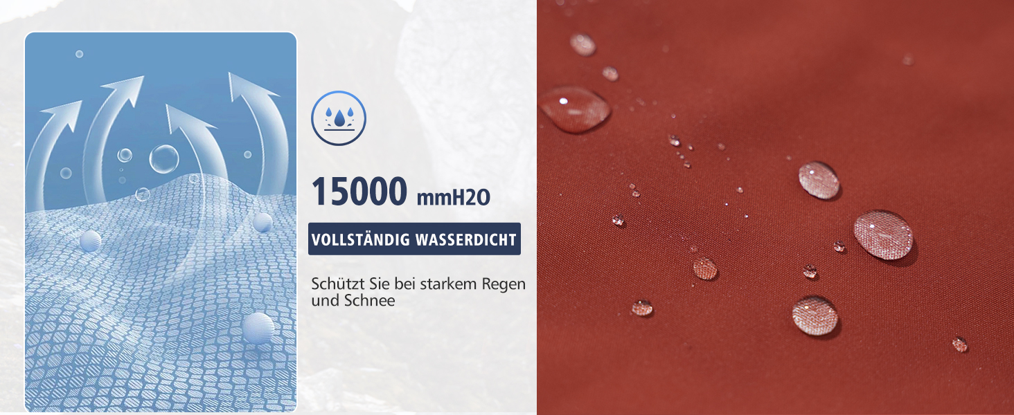 Жіноча зимова куртка Pioneer Camp 3 в 1 – гірськолижна куртка, сноуборд куртка, водонепроникна, дихаюча, з бавовняною підкладкою, Vermilion Red, XL