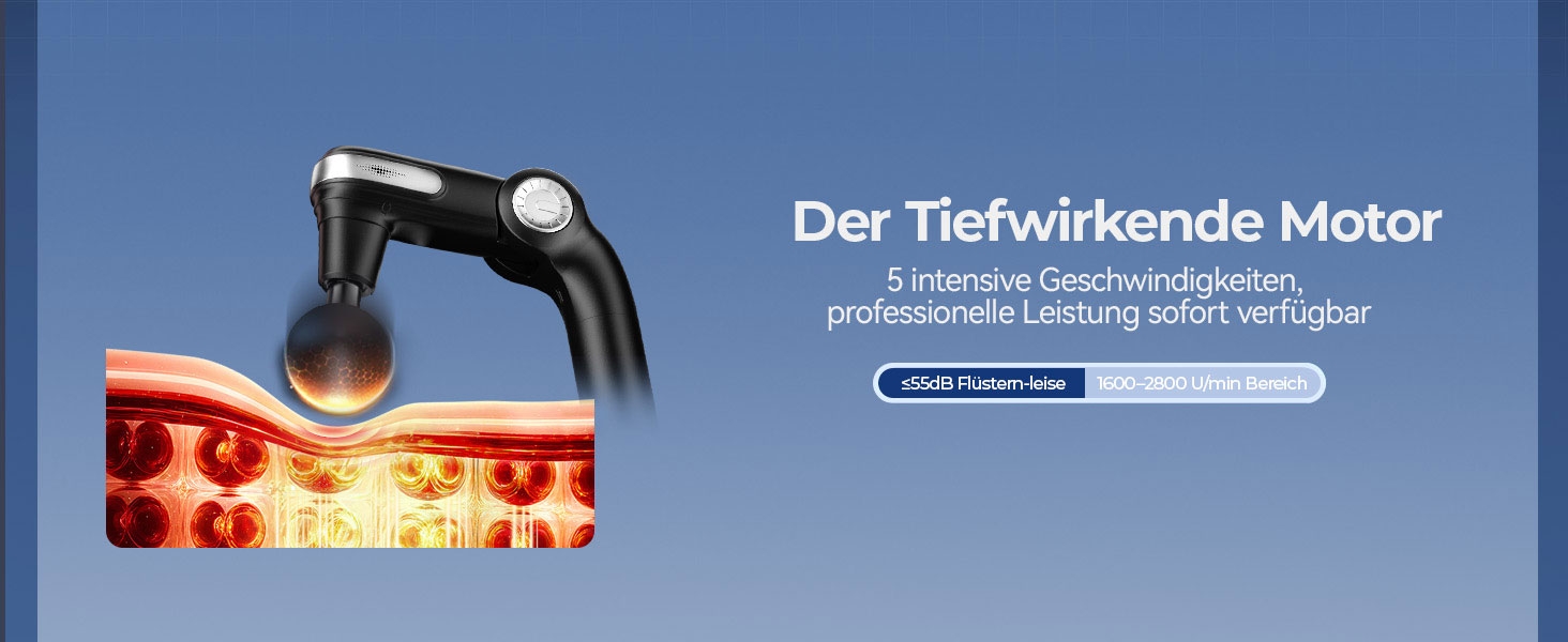 Масажер для тіла KingPavonini з висувним руків'ям та складним голівкою, масажна пістолета для спини з 3 регульованими кутами та 4 насадками, масажер - подарунок для чоловіків та жінок, чорний