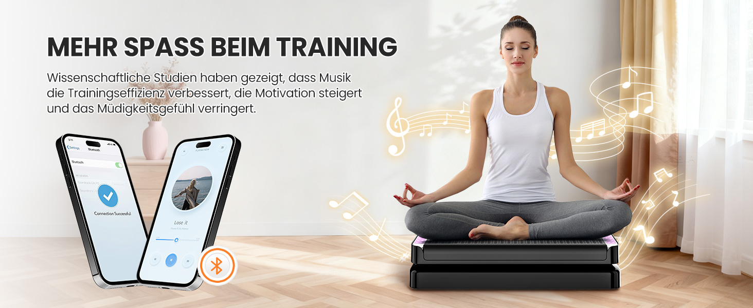 Віброплатформа для фітнесу з 200 рівнями інтенсивності, 9 програмами, Bluetooth, пульт, резинки, до 200 кг, для дому