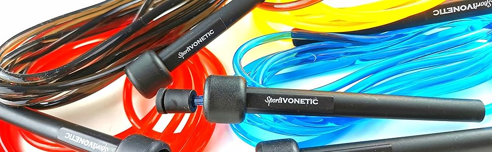 Стрибкове канат для дорослих та дітей - для фітнесу, кросфіту, спорту, боксу та відпочинку - регульований, червоний