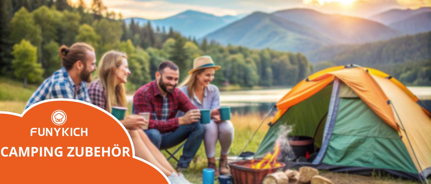 Складаний туристичний стіл Funyich 82x40 см з регулюванням висоти (44/70 см), з сітчастою кишенькою, для кемпінгу, пікніка, BBQ, саду