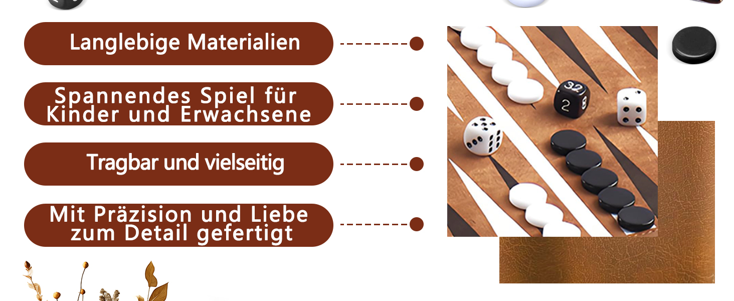Набір для гри в шашки (бекґеммон) з масивного дерева - класична гра для сім'ї, подорожей та любителів стратегії, портативна та довговічна