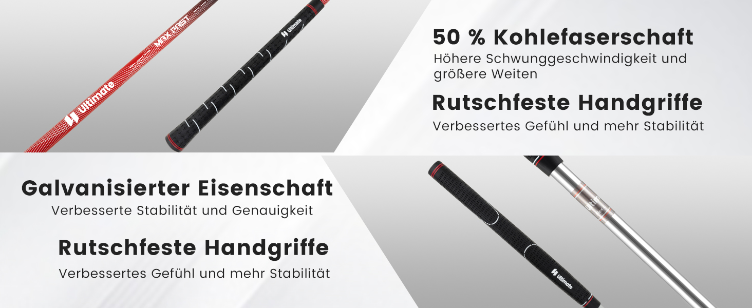 Комплект жіночих гольф-ключок COSTWAY, 9/11-ти частинний, для правші, з чохлом від дощу, 1 драйвер, 3 фейрвеї, 4 гібриди, 6/7/8/9/P ірон, паттер, червоний, 15 частин