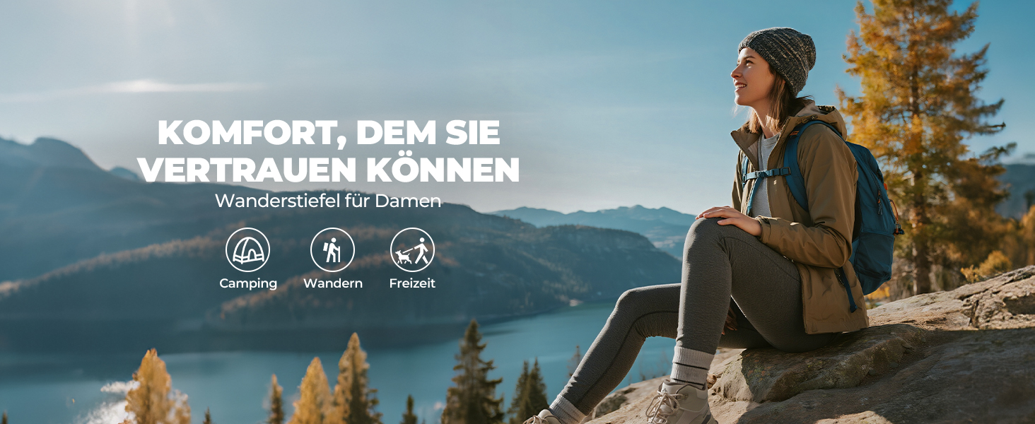 Черевики для хайкінгу NORTIV 8 для жінок, легкі, водонепроникні, для активного відпочинку, розмір 40 EU, кольор Khaki