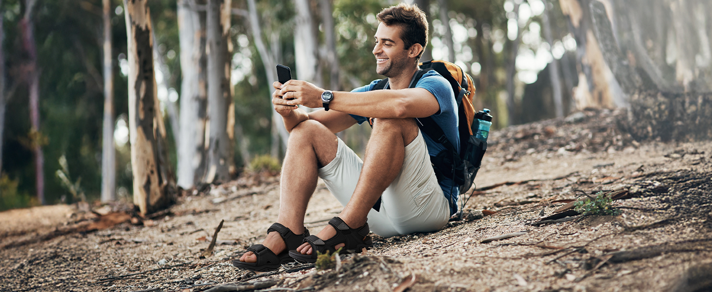 Чоловічі спортивні сандалі DREAM PAIRS Sdsa228m, 46 EU, чорні