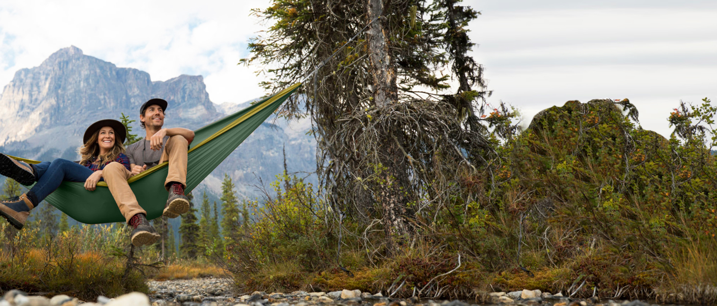 Гамак Glymnis Ultraleicht Outdoor - легкий туристичний гамак для відпочинку на природі з тросами та карабінами (до 300 кг)