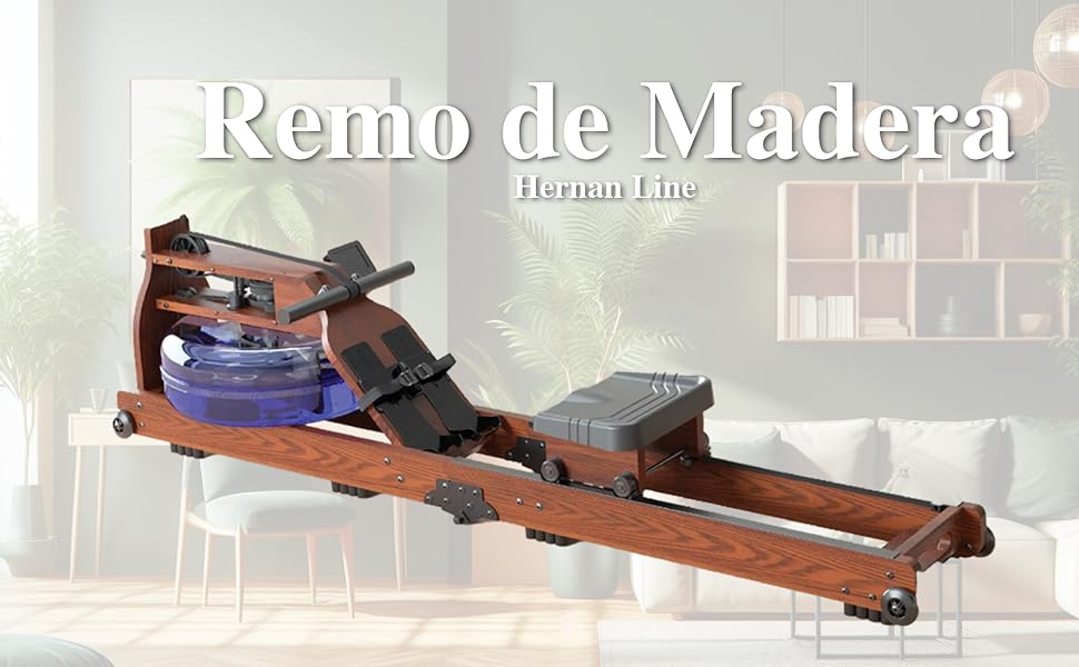 Дерев'яний складаний тренажер для веслування CF для дорослих, унісекс, з LCD-дисплеєм та регульованим опором, 2130 x 520 x 560 мм