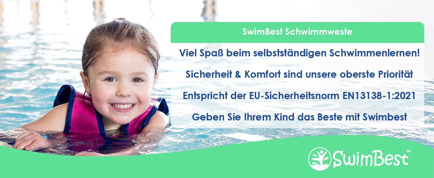 Жилет для плавання SwimBest All at Sea III - безпечний жилет для дітей 3-6 років (19-30 кг)