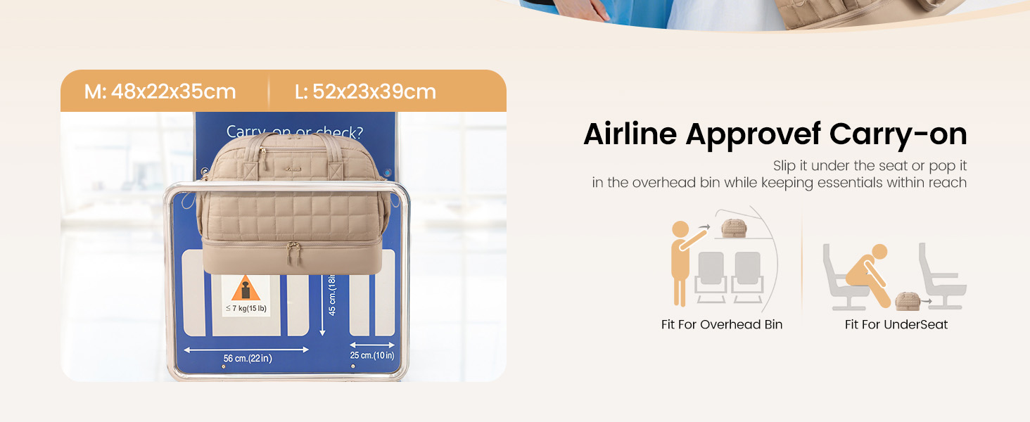 Сумка-валіза LOVEVOOK для жінок, 35L: легка дорожня сумка-шопер, спортивна сумка з відділенням для взуття та мокрих речей, ручна поклажа для подорожей, чорна