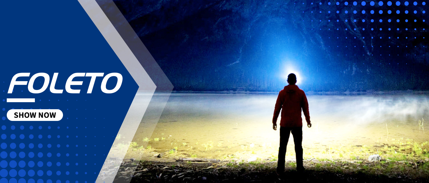 Фолето LED налобний ліхтар з акумулятором 9000 mAh, регульоване світло, 3 режими, IPX5 водонепроникність, 90° регулювання, з датчиком, для кемпінгу, риболовлі, бігу