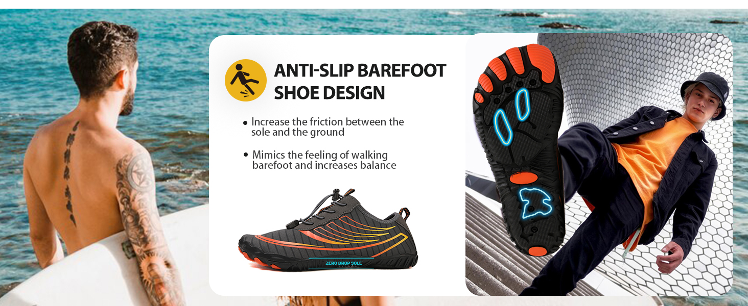 Чоботи для плавання та серфінгу для чоловіків та жінок, дихаючі, швидковисихаючі, антиковзаючі, розмір 36-47, колір чорний