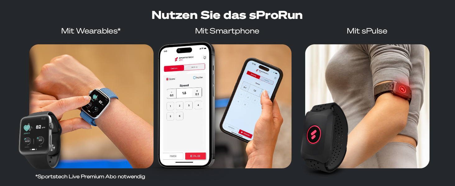 Біговий тренажер Sportstech sProRun: складаний біговий доріжка з LED, Bluetooth, кутом нахилу 11,5% та підтримкою до 120 кг