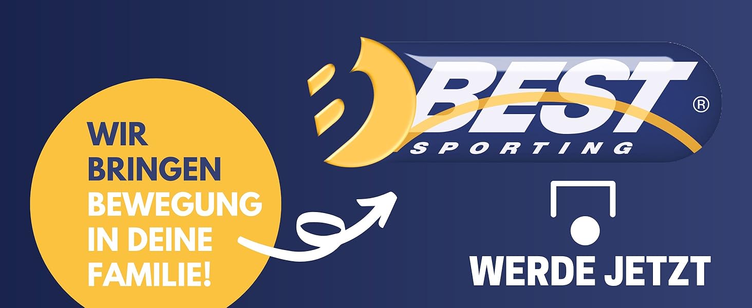 Ворота для футболу та гандболу BEST SPORTING 300x200/160 см з металу та сіткою (чорний/білий)