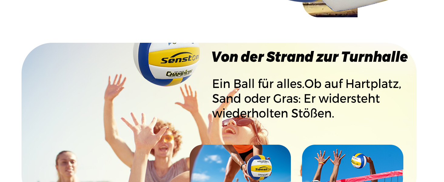 Волейбольний м'яч Senston для пляжу та активного відпочинку: водонепроникний, м'який на дотик
