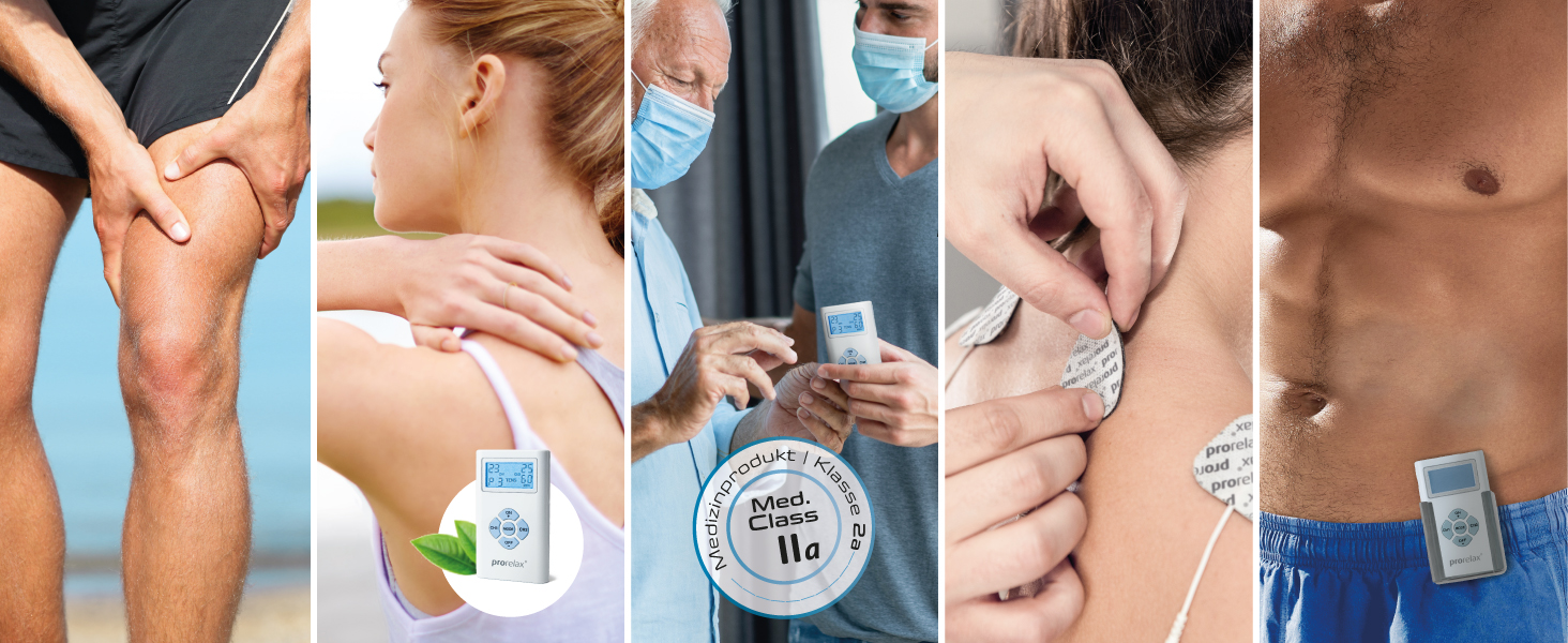 Prorelax TENS/EMS Duo: електростимулятор для терапії болю та м'язового росту | 2 терапії в одному пристрої