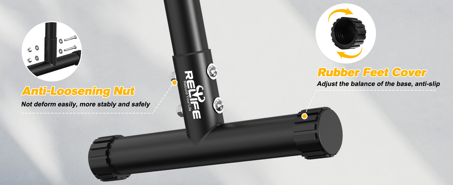 Стенд для віджимань та підтягувань RELIFE - регульована висота, чорний