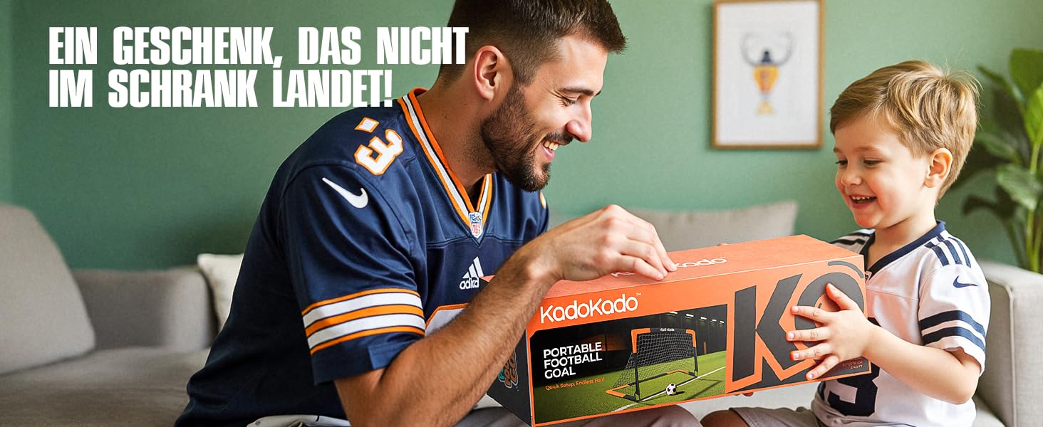 Дитячі футбольні ворота 120x90 см з сумкою для перенесення, для саду та вулиці, Pop-Up ворота з фіберскляних стержнів KD210DP