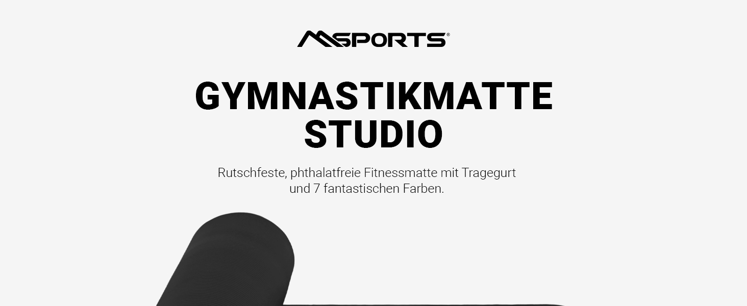 Гімнастичний килимок MSPORTS Studio без фталатів