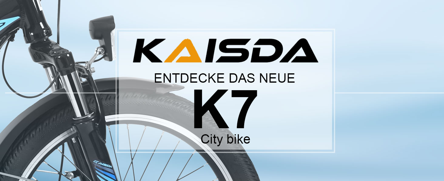 Електровелосипед  KAISDA E-Bike 20" 250W 36V 13Ah, 7-шв., до 100 км, білий