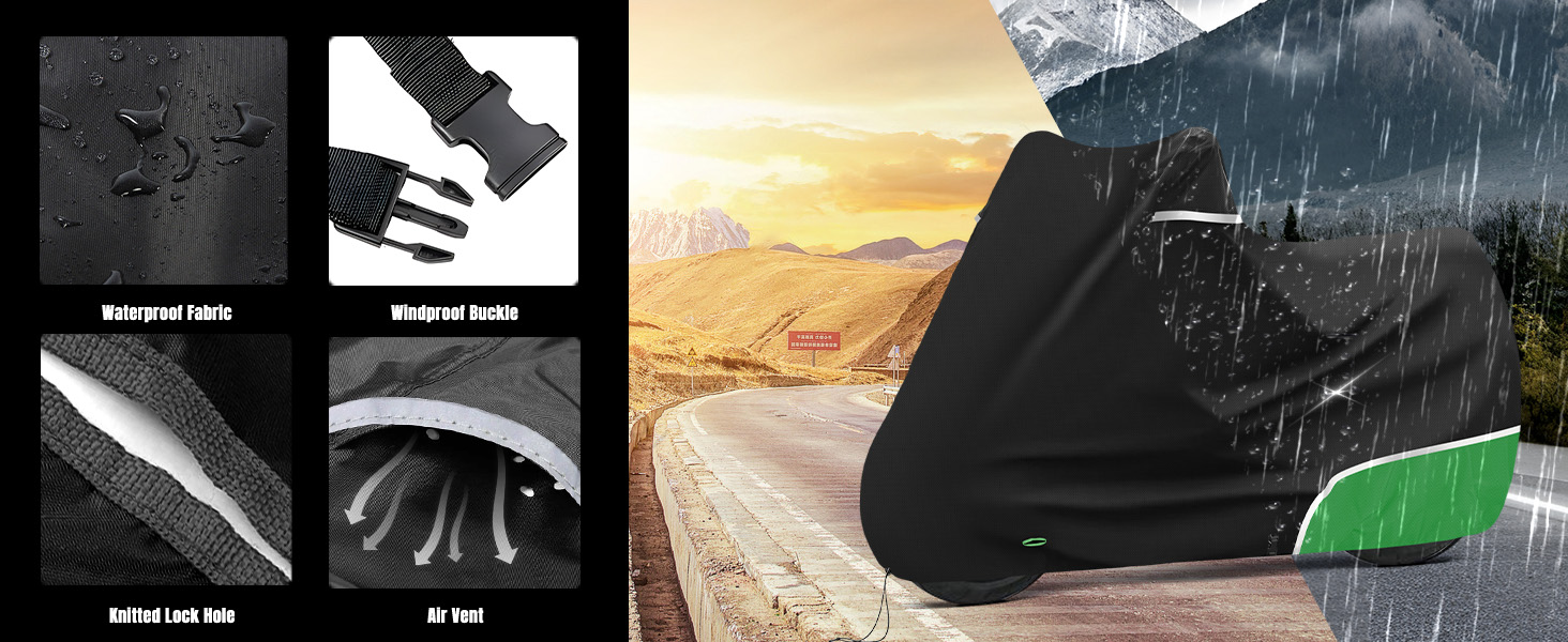 Водонепроникний чохол для мотоцикла Kawasaki Z650 / Z-серія, захисний зимовий тент з міцної тканини 420D Oxford, сіро-зелений