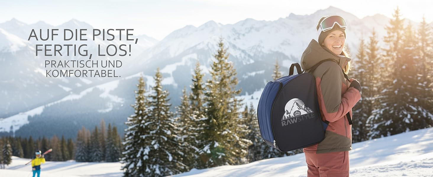 Чохол для лижних черевиків Rawstyle: рюкзак для лиж, черевиків, шолома, хард- та софт-боти, інлайни. Сірий, модель 3