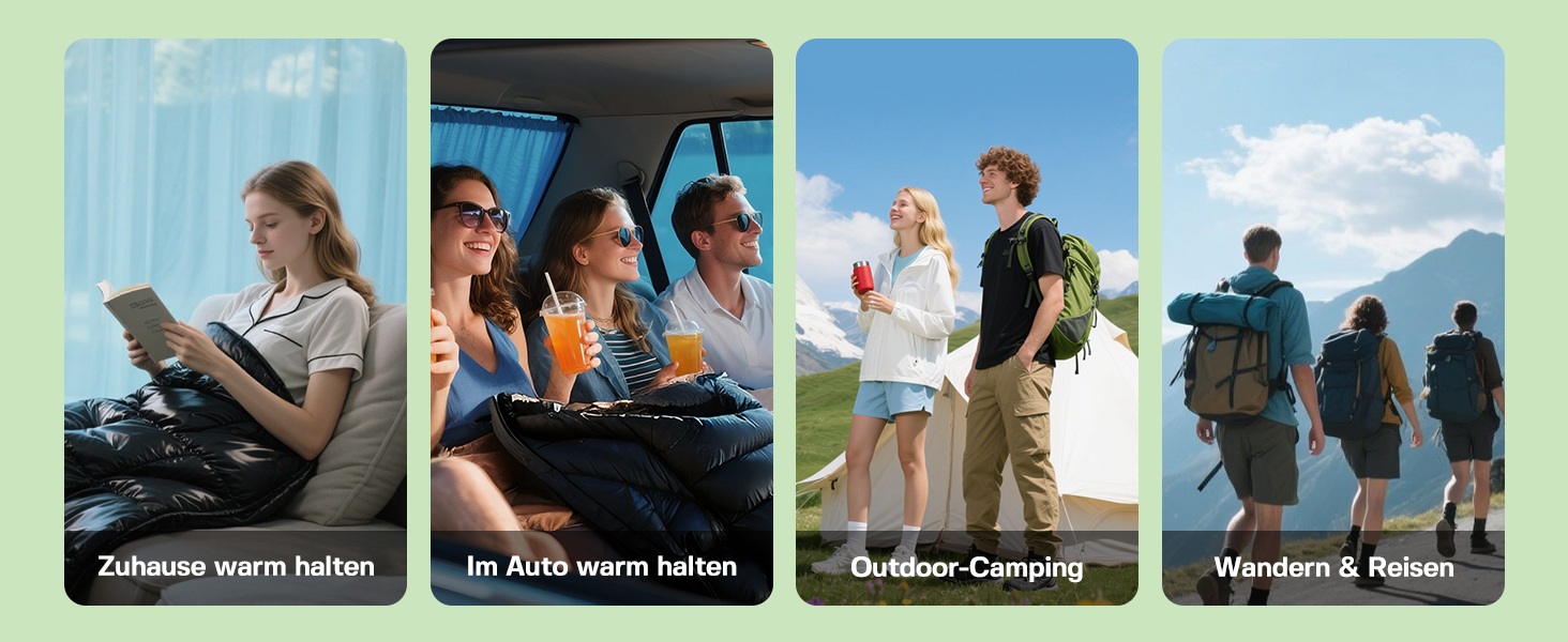 Спальний мішок BUERTS Daunen Summer, 620FP, компактний, для дорослих та підлітків, 16°C, для кемпінгу та хайкінгу