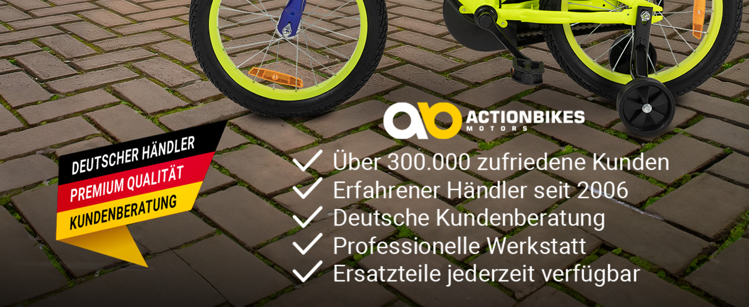 Дитяче велосипед Actionbikes Turbo 12/16 дюймів - V-Brake гальма, захистники, для дівчаток та хлопчиків (2-7 років)