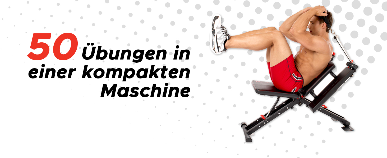 Складана лава для тренажерів TOTAL FLEX L - лава для жиму, фітнес, домашній спортзал