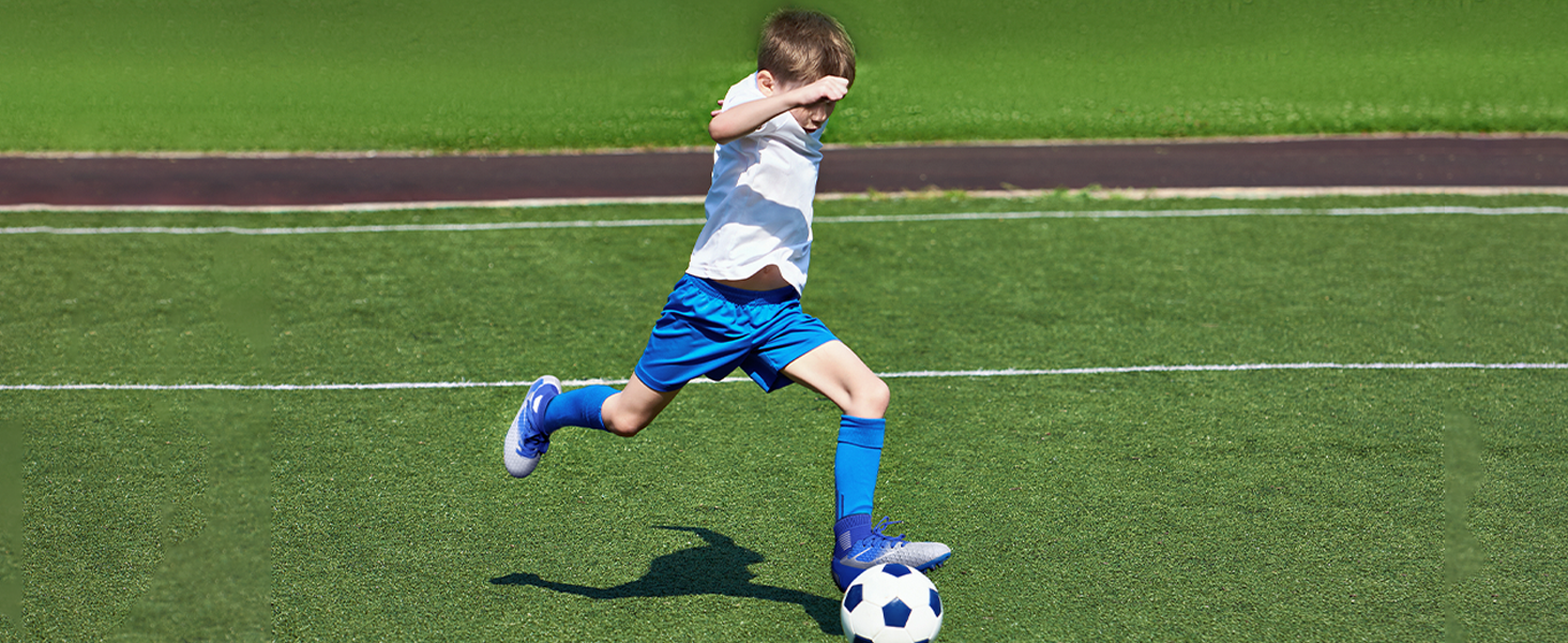 ДREAM PAIRS Футбольні черевики для дітей, унісекс, розмір EUR 36, темно-синій/неоновий зелений