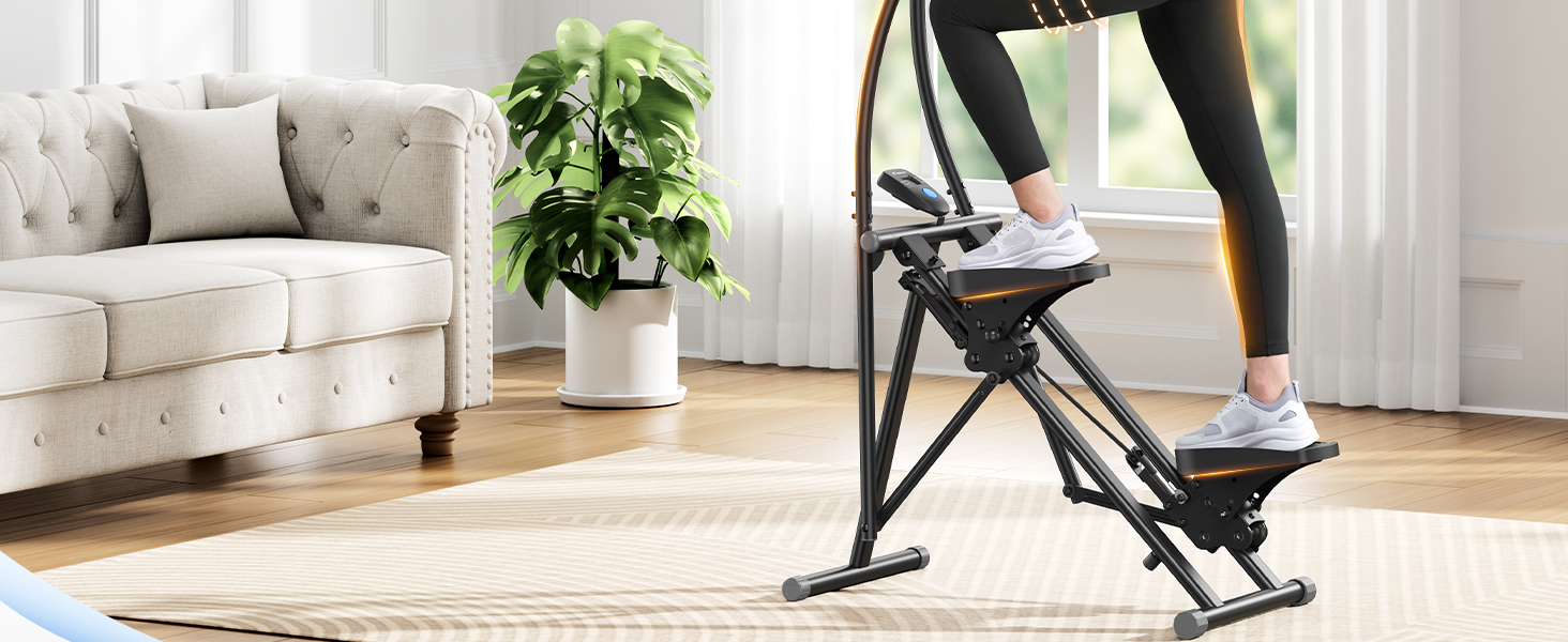 MERACH Stair Stepper Pro: кардіо-тренажер для дому з регулюванням навантаження, складаний вертикальний степер, фітнес-обладнання (2499B1)