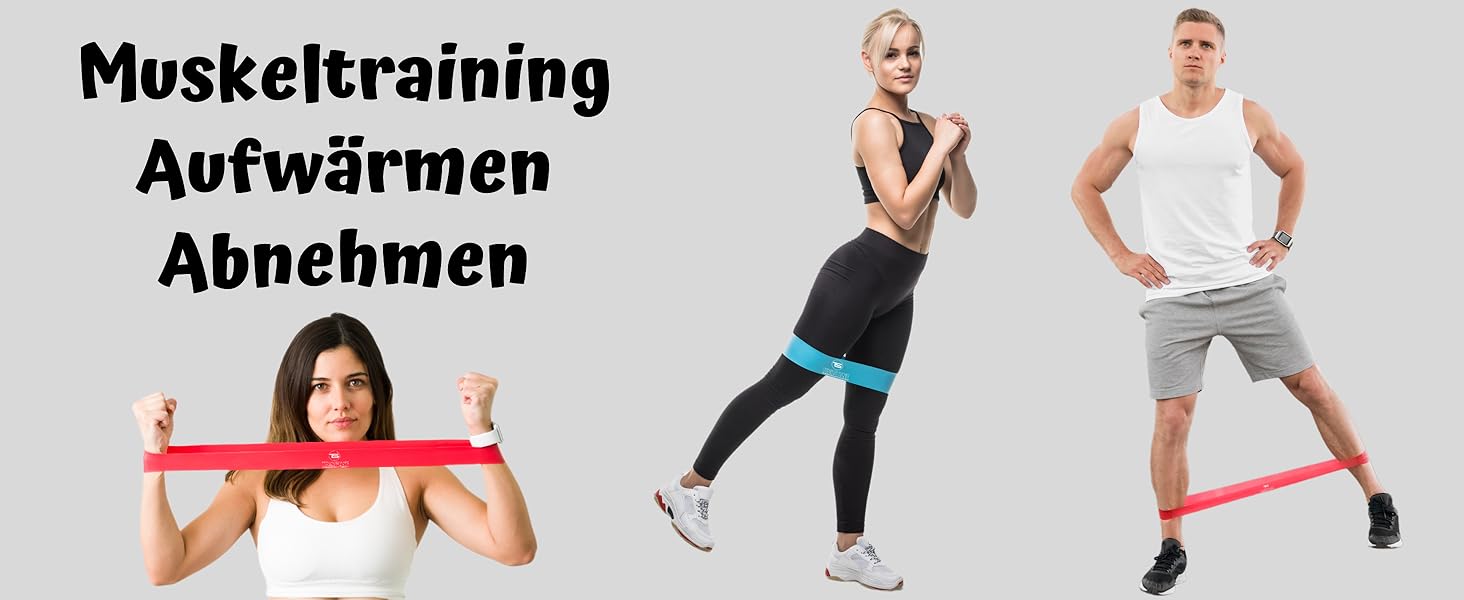 Спортивний комплект еластичних гумок TechStone Resistance Bands (5 шт.) для фітнесу, силових тренувань, йоги та пілатесу (для чоловіків та жінок)