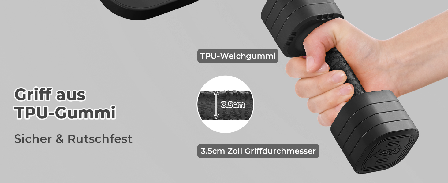 Набір гантелей Dripex регульовані 5 кг x2 або 2.5 кг x2, 6 шматків з регулюванням ваги 0.5 кг/0.25 кг (чорний)