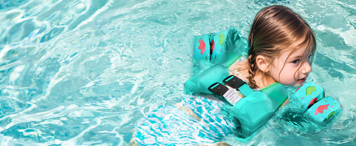 Надувні рукавики для плавання HeySplash для дітей 14-30 кг, рожеві, з пищалкою