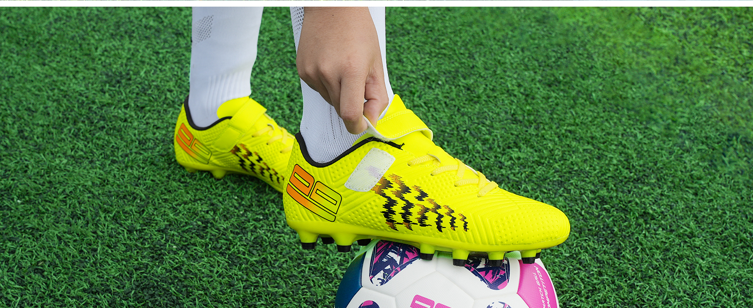 Дитячі футбольні бутси JABASIC для гри на твердих поверхнях, розмір 37 EU, колір лайм