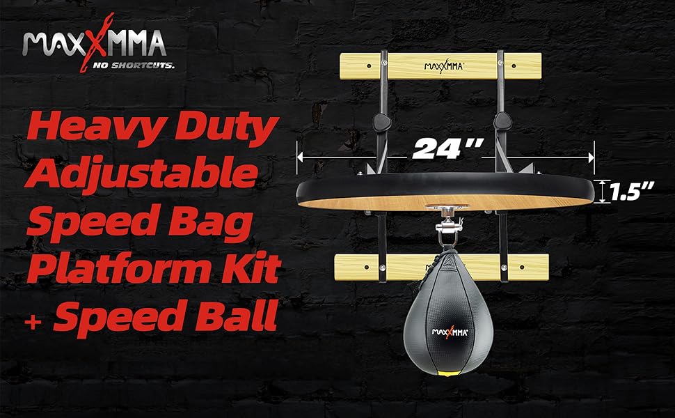 Комплект платформи MaxxMMA Speed Bag - регульований, для боксу вдома