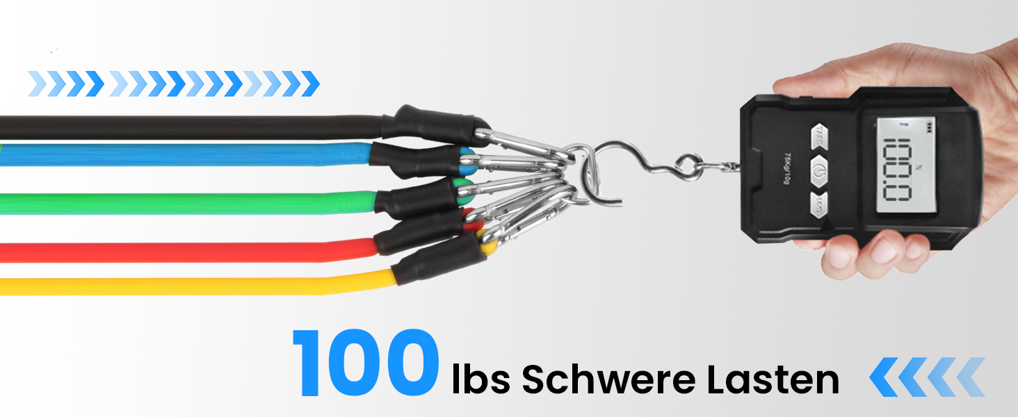 Набір еластичних стрічок для фітнесу AGM X1294 з ручками, для силових тренувань вдома
