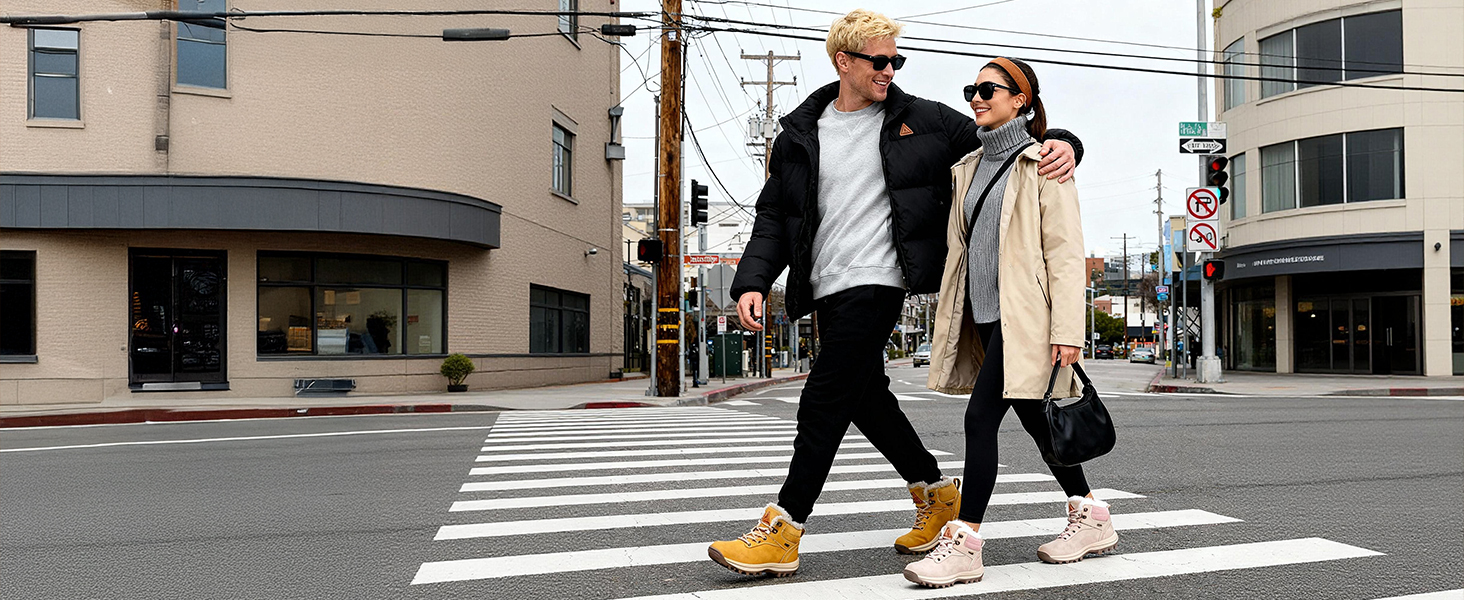 Зимові черевики Mishansha для жінок та чоловіків, теплі, водонепроникні, для ходьби, розмір 36-48, чорний