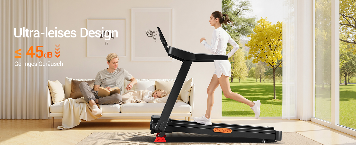 Бігова доріжка для дому LONTEK: складана, з нахилом 16%, швидкість до 14 км/год, мотор 3.5 к.с., пульсометр, LED-дисплей, макс. навантаження 180 кг, чорна