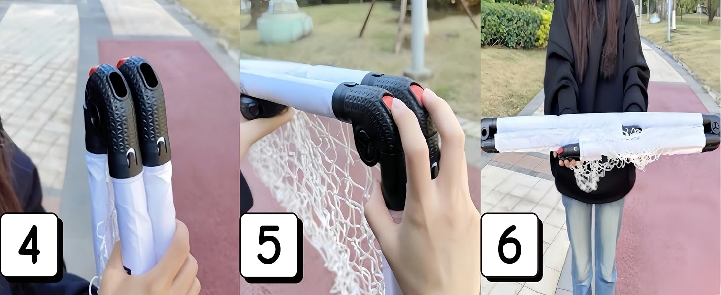 Дитячі ворота для футболу KiBiGOAL 115x80 см, складані - ідеально для гри в саду та в приміщенні, для дітей 4-11 років