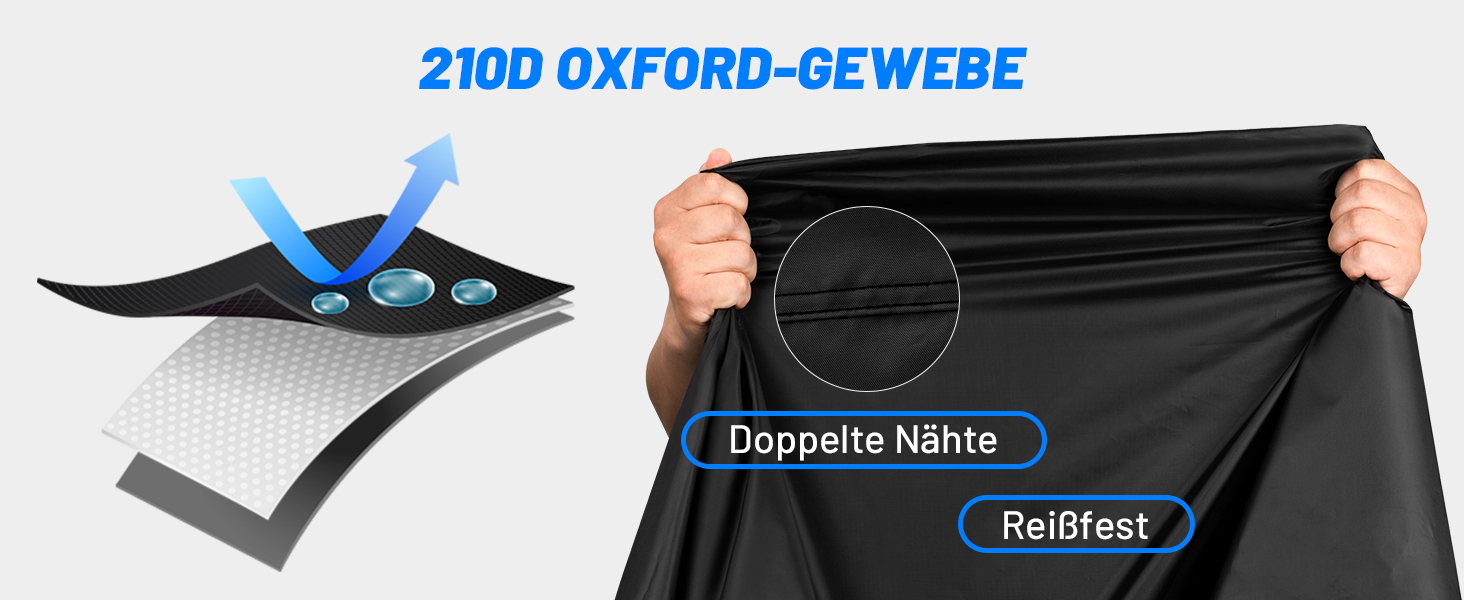 Водонепроникний чохол для велосипеда Favoto 200x70x110cm, 210D Oxford, чорно-помаранчевий