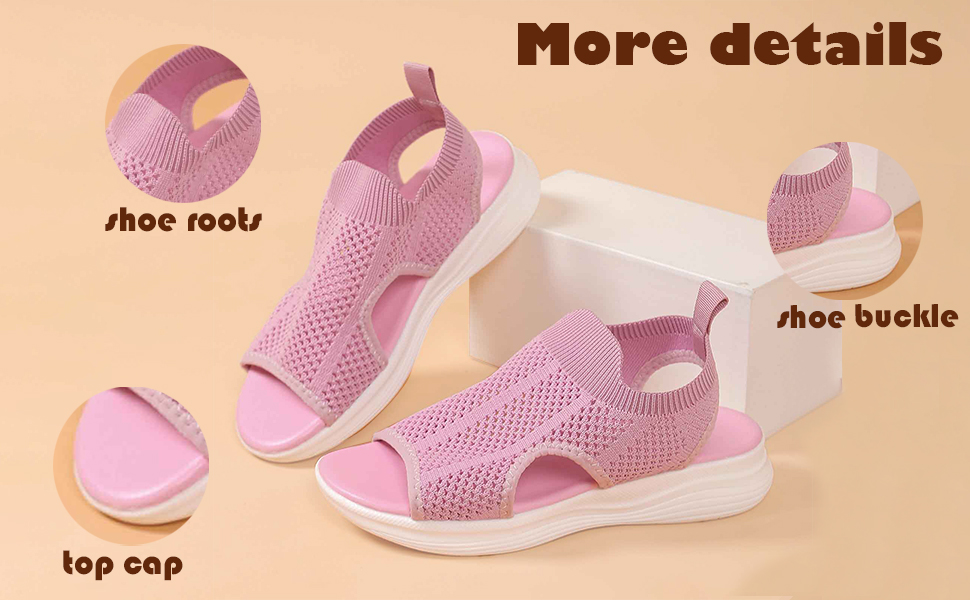 Ортопедичні сандалії для жінок літні, зручні, миючі, на застібці-лямці, спортивні сандалії з м'якою устілкою, для активного відпочинку та трекінгу, повсякденні, сітка, платформа, розмір 37-43, сірий
