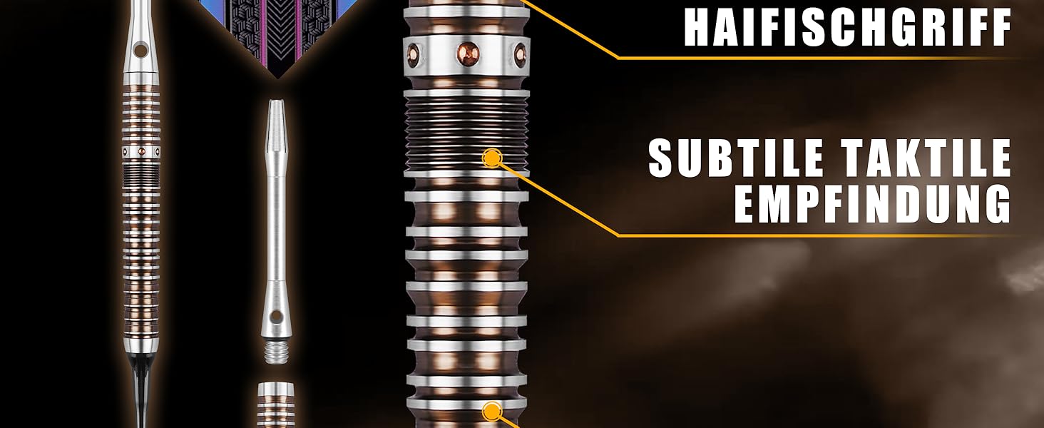 Дарти WIN.MAX Tungsten (90% вольфрам) металеві, 18-28 г, 3 шт - професійні сталеві дротики