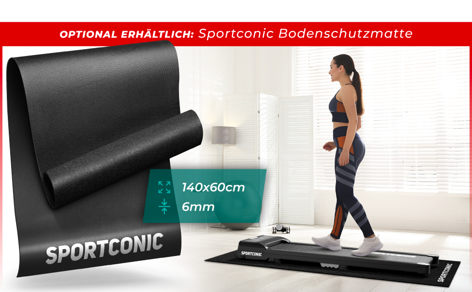 Біговий тренажер Sportconic складний - Walking Pad з нахилом та пультом дистанційного керування. Тиха фітнес-машина для дому, офісу та тренувань (1-6 км/год)