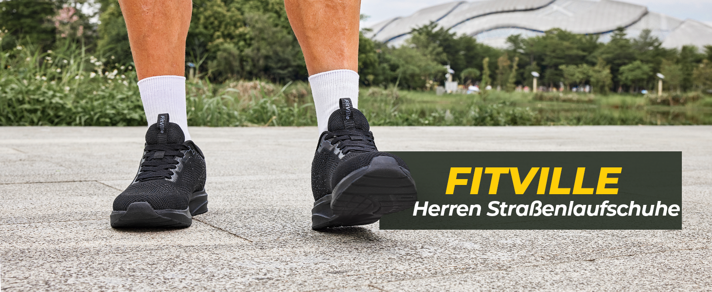 Кросівки для бігу FitVille чоловічі широкі, спортивні, дихаючі, повсякденні, для вулиці, з антиковзкою підошвою (45 EU, сірі)
