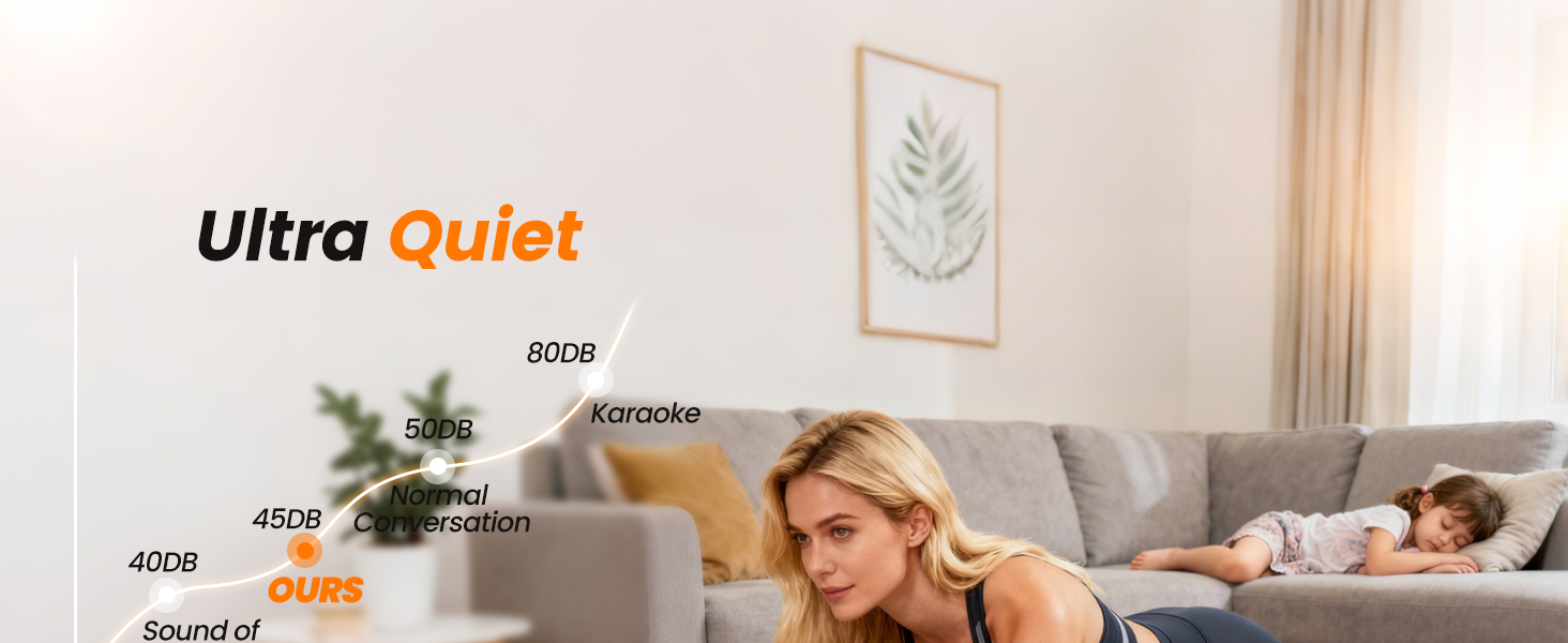 Віброплатформа 200W для фітнесу з пультом, 120 рівнів, ультразвук, гумові ніжки – для дому, зміцнення м'язів та відновлення, ідеально для жінок та літніх людей, помаранчевий колір